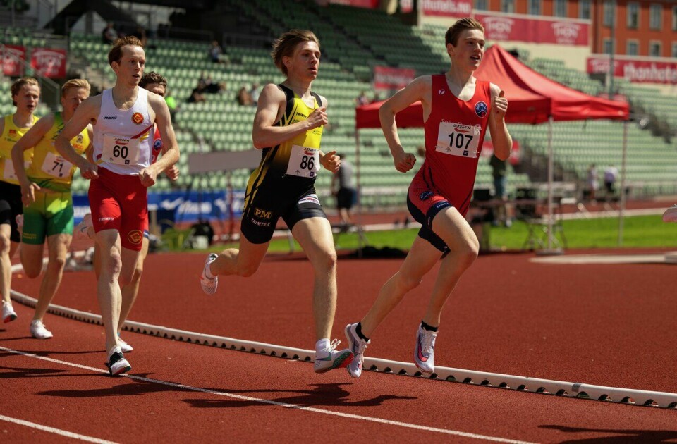 Norske resultater i Världsungdomsspelen i Göteborg Boysen Memorial - Bislett - 800m MS - Trym Fjøsne-Hexeberg, Nittedal IL (107)
