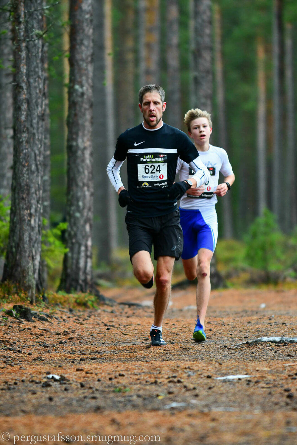 Engeseth og Udø Pedersen vant 10 km i Furumomila, 13-åring løp på 34:03 Bilde 2 av Nr 2 Skretteberg (624) og Nr 1 Fleischer (609). Foto Per Gustafsson.jpg
