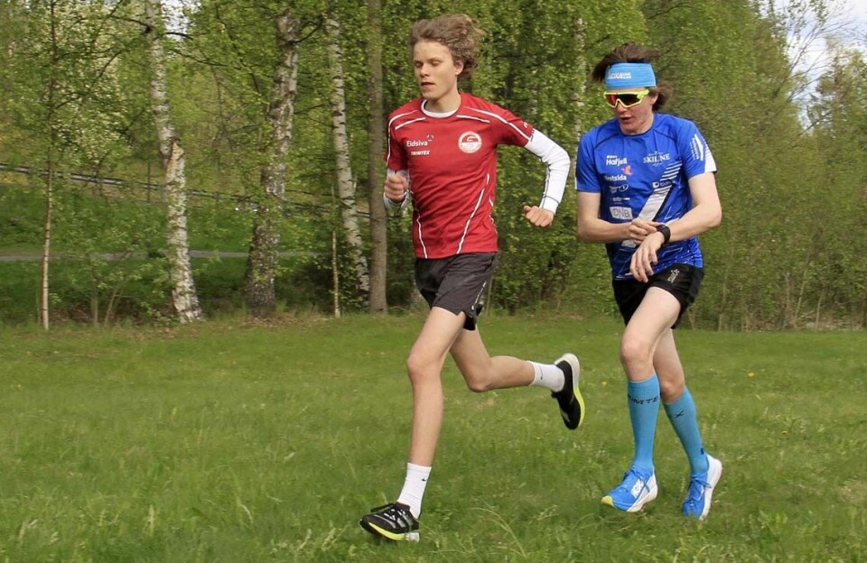 Fortsatt stor løperinteresse i Lillehammer - 320 fullførte Elvaløpet 03 Syver Dalen og Olstad.jpg