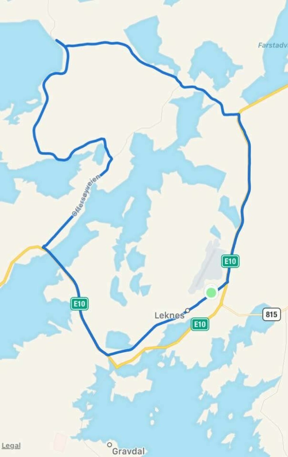 Lofoten Ultraløperklubb arrangerte nytt Ribbemaraton Løypekart.jpg