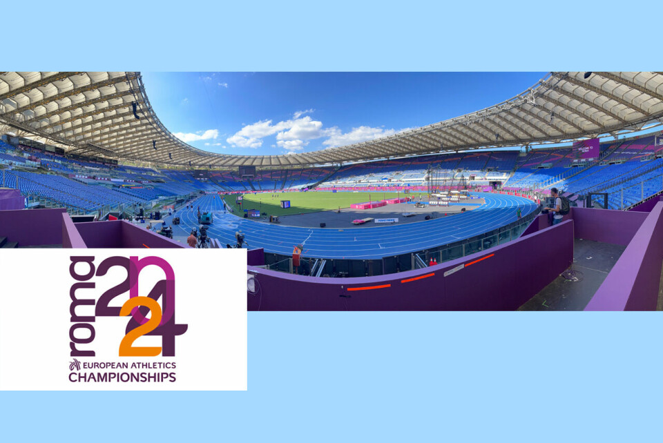 Stadio Olimpico, eller Olympiastadion, er hovedarenaen for idrett i Roma. Det har plass til 70.000 publikummere. (Foto/montasje: Arne Dag Myking) Olympiastadion i Roma