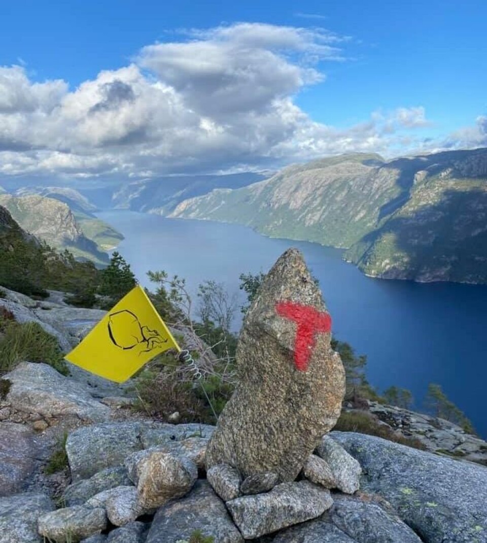 Bergensere vant det første Preikestolen Trailrun Arrfot_fra_merkingen.jpg