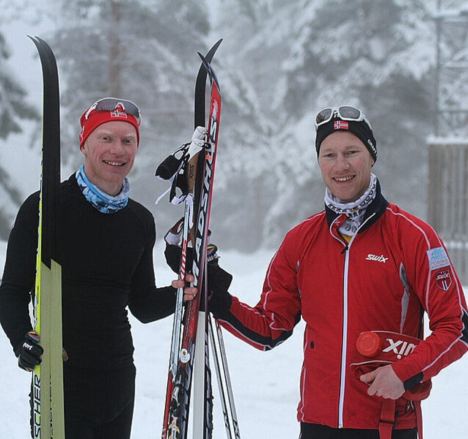 Spurtoppgjør i Tour de Ski Elverum Lars_og_Magnus_Enger_