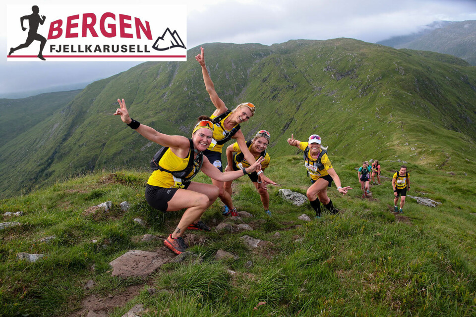 Klart for sesongåpning Bergen Fjellkarusell - Hetlebakksåta 333 m.o.h Bergen Fjellkarusell 2022 - lop 1