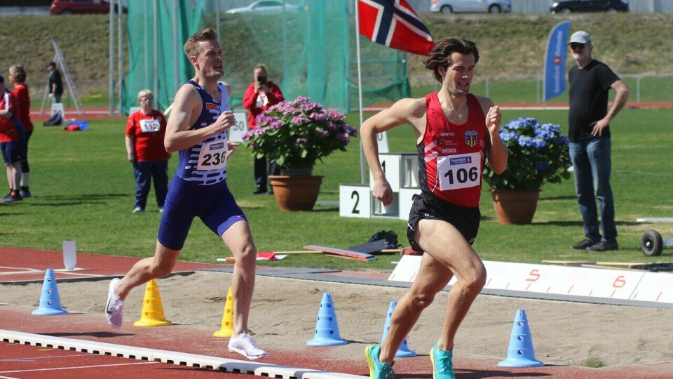 Esten Hansen-Møllerud Hauen stjal showet på 800 m på Hamar Friidrettens Venners Festival 2023