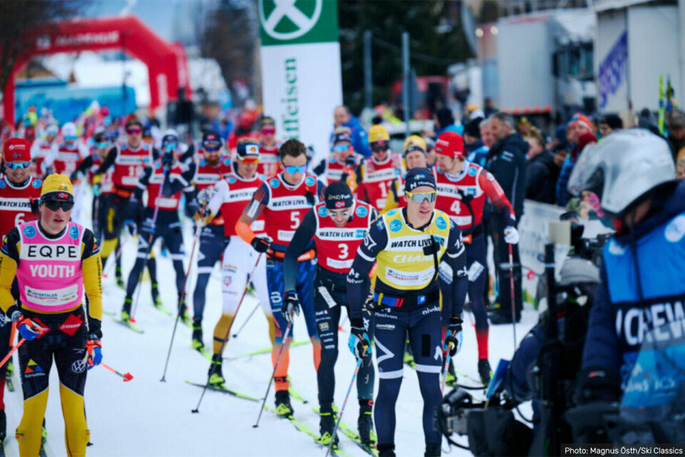 Emil Persson og Astrid Øyre Slind vant La Diagonela. (Foto: Magnus Østh/Ski Classics) Emil Persson og Astrid Øyre Slind vant La Diagonela. (Foto: Magnus Østh/Ski Classics)