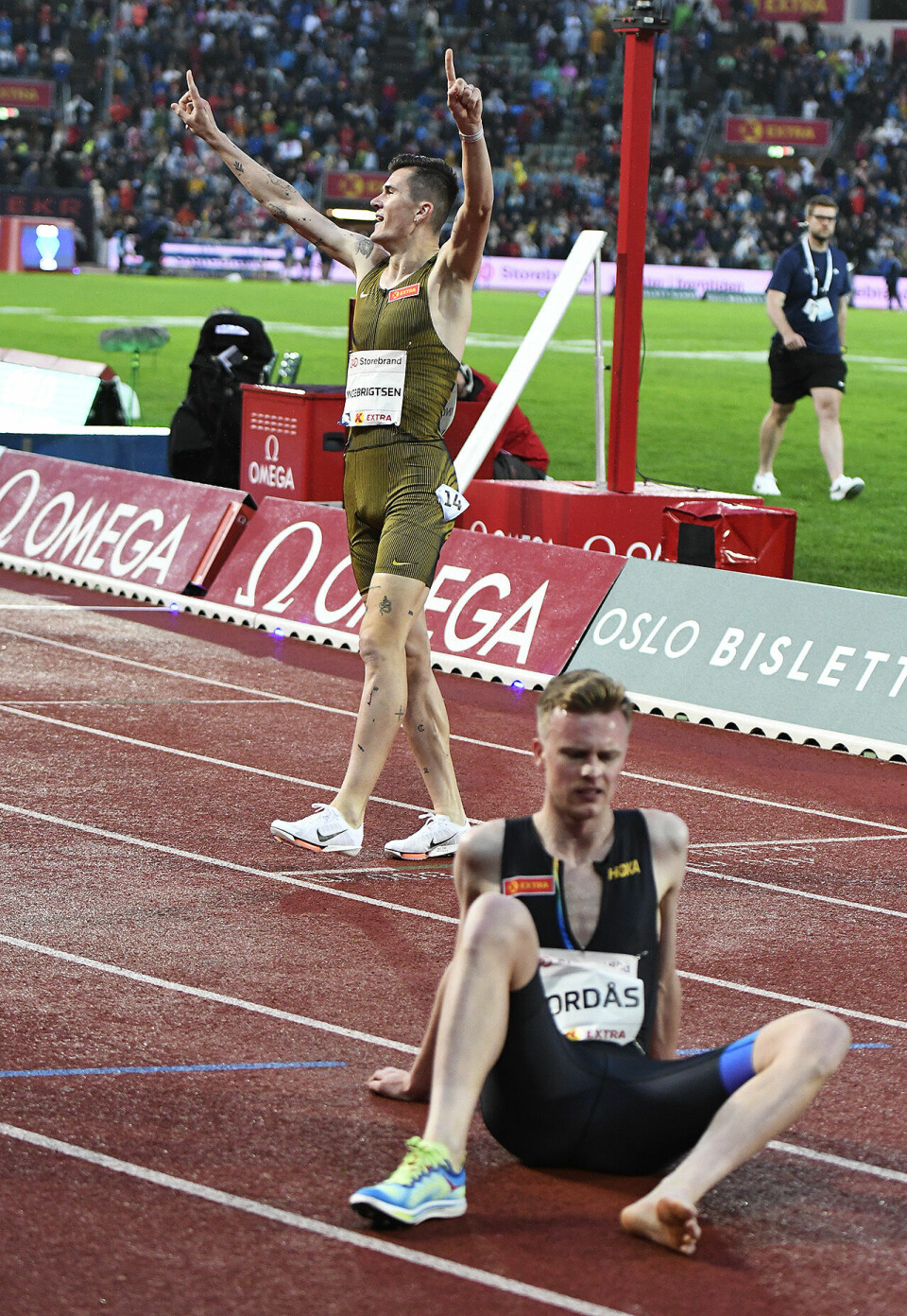 Dramatisk da Jakob Ingebrigtsen svalestupte seg inn til 1500 m-seier på Bislett 1500-jakob-nordaas-kontrast_50D2866.jpg