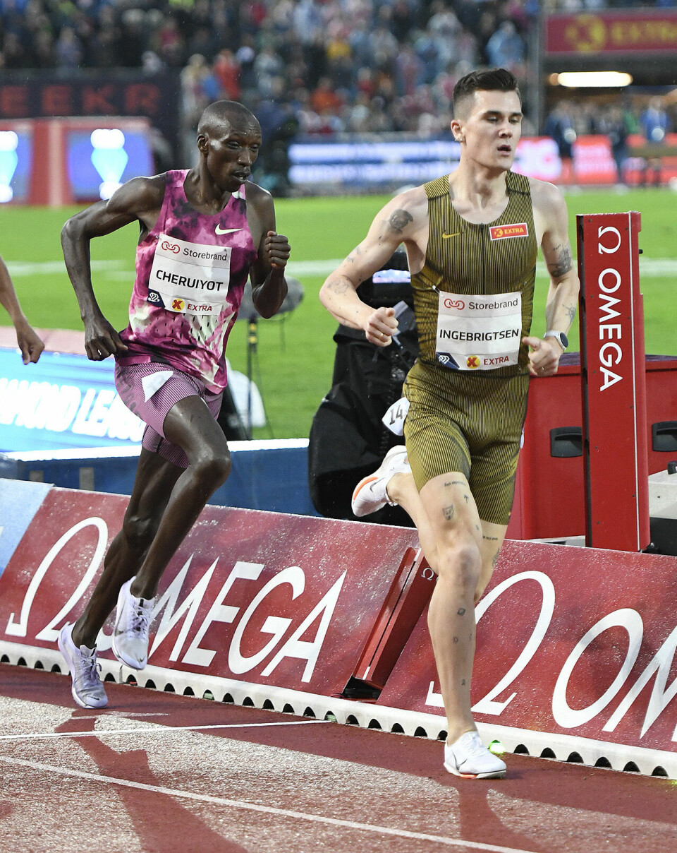 Dramatisk da Jakob Ingebrigtsen svalestupte seg inn til 1500 m-seier på Bislett 1500-jakob-cheryot_50D2829.jpg