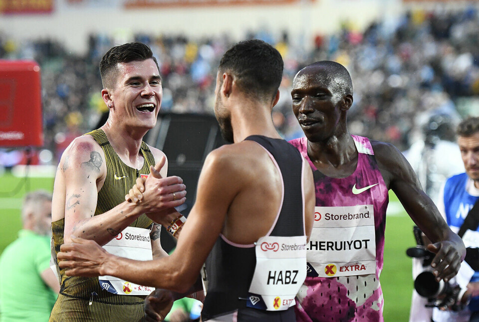Dramatisk da Jakob Ingebrigtsen svalestupte seg inn til 1500 m-seier på Bislett 1500-jakob-habz-cheruiyot_50D2880.jpg