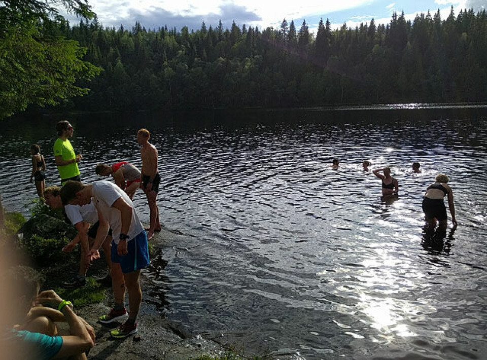 Hisdal og Lund forsvarte fjorårsseirene i Fagervann Opp Bading_IMG_20160705_182648.jpg