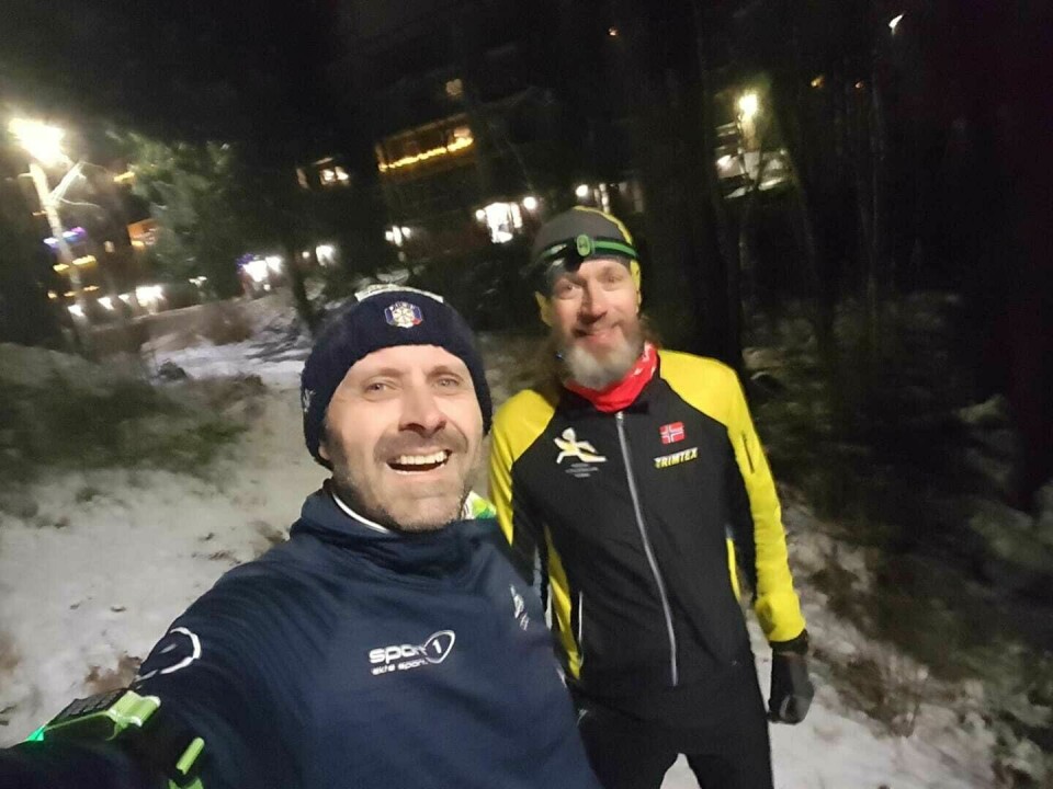 Asgeir Peder Hjorthaugs 24 timer i Lambertseterskogen Asgeir_og_Remi_M_S_Padoin.jpg