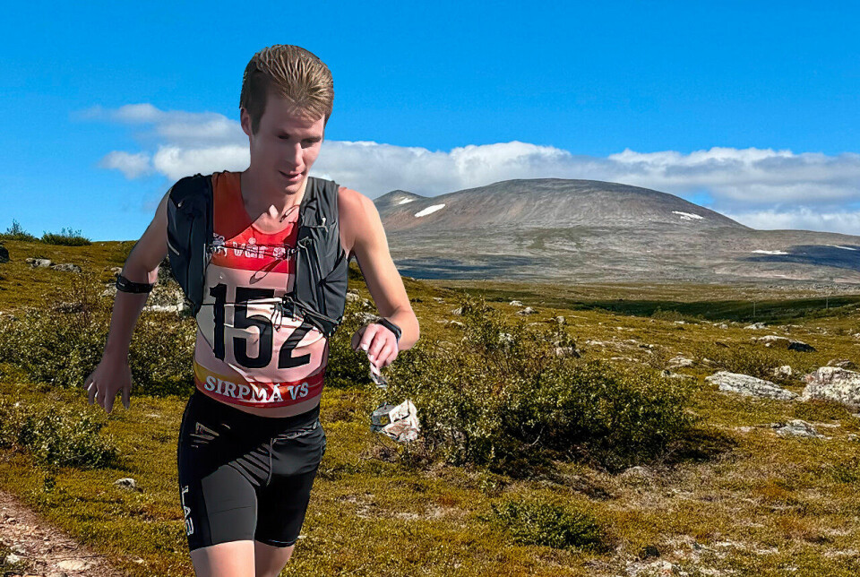 Piera Tobiassen var best av herrene opp til toppen. Dette bildet er montert. (Foto: Heidi Anita Eriksen / Montasje: Tom-Arild Hansen) Piera Tobiassen var best av herrene opp til toppen. Dette bildet er montert. (Foto: Heidi Anita Eriksen / Montasje: Tom-Arild Hansen)