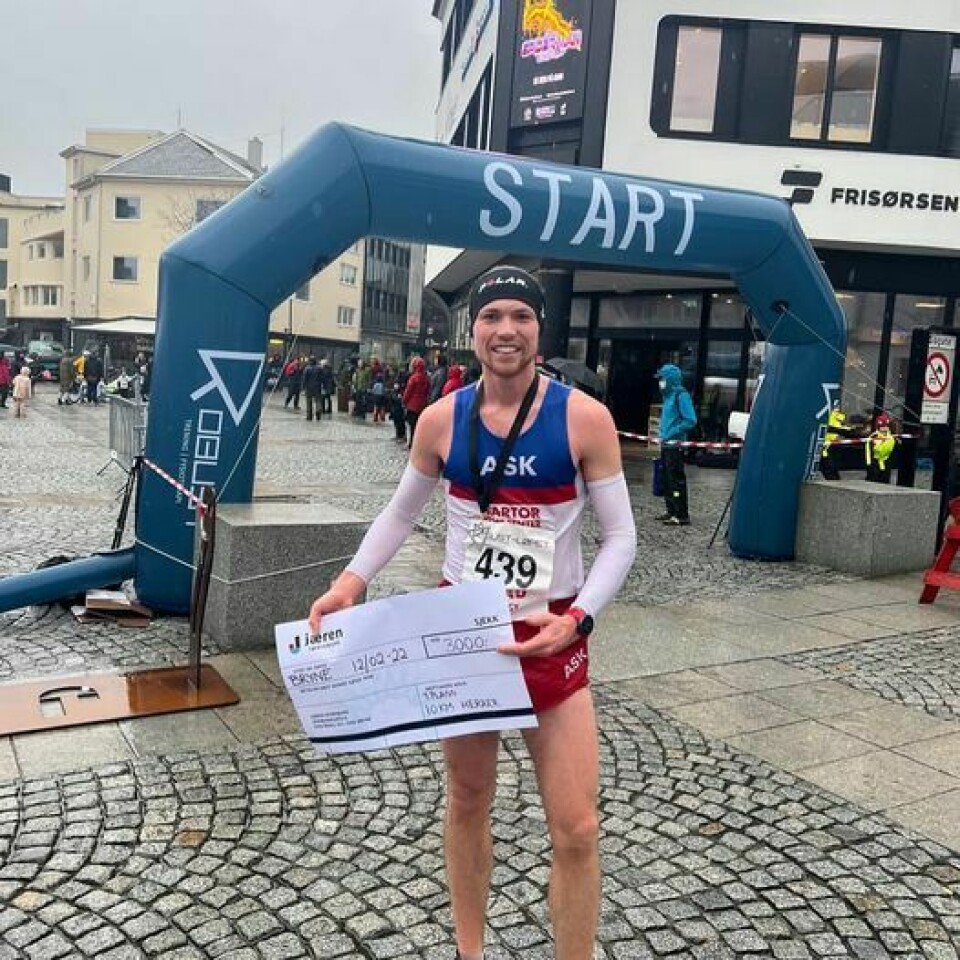 Nesten 300 løp halvmaraton, 10 eller 5 km i Robust-løpet på Bryne Marius_Sorli_Robustlopet.jpg