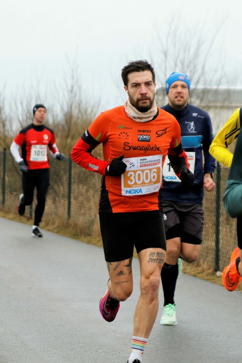 Kristin Vabø og Thomas Asgautsen best på halvmaraton på Solastranden Per-Christian Bårholm (3006) i gang med sitt 3. l¢p.jpg