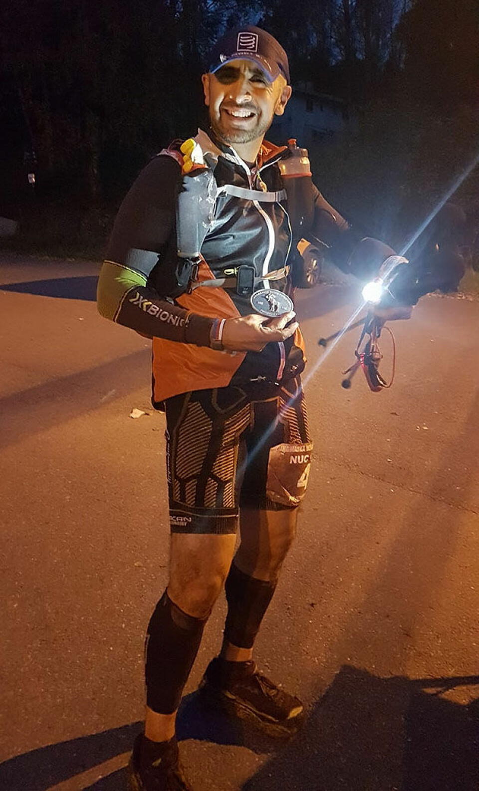 Nordmarka Ultra Challenge: 4 løype- og 2 deltakerrekorder Roberto_Placencia_med_medalje_640.jpg