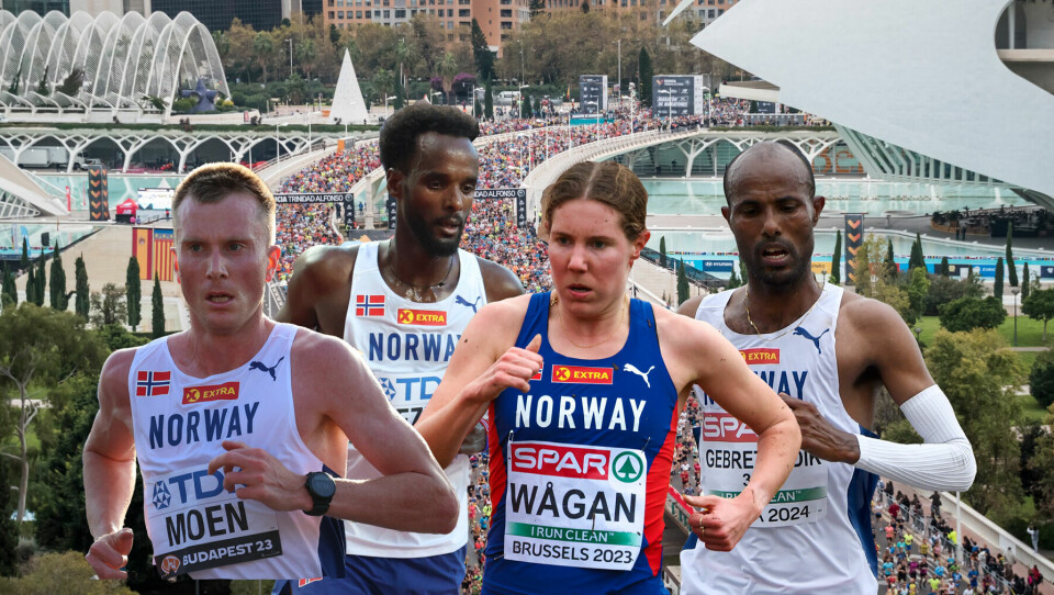Sondre Moen, Zerei Kbrom, Maria Sagnes Wågan og Weldu N. Gebretsadik har de siste årene vært norges beste maratonløpere. Nå stiller de i Valencia Marathon den 1. desember. (Foto: Bjørn Johannessen/Arne Dag Myking/arrangør). Sondre Moen, Zerei Kbrom, Weldu N. Gebretsadik, Maria Sagnes Wågani Valencia