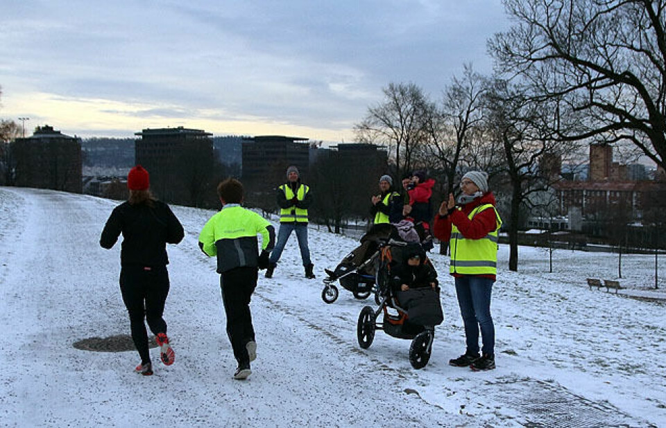 Godt strødd da Tøyen Parkrun #15 ikledte seg vinterdrakten Kathrine_Karboel_Sebastian_Asmyr_heiagjengen_IMG_1639.jpg