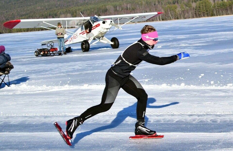 Skøytefeber og Amundløpet for 8. gang i Odalen Sigmund Helgedagsrud 10 km.jpg