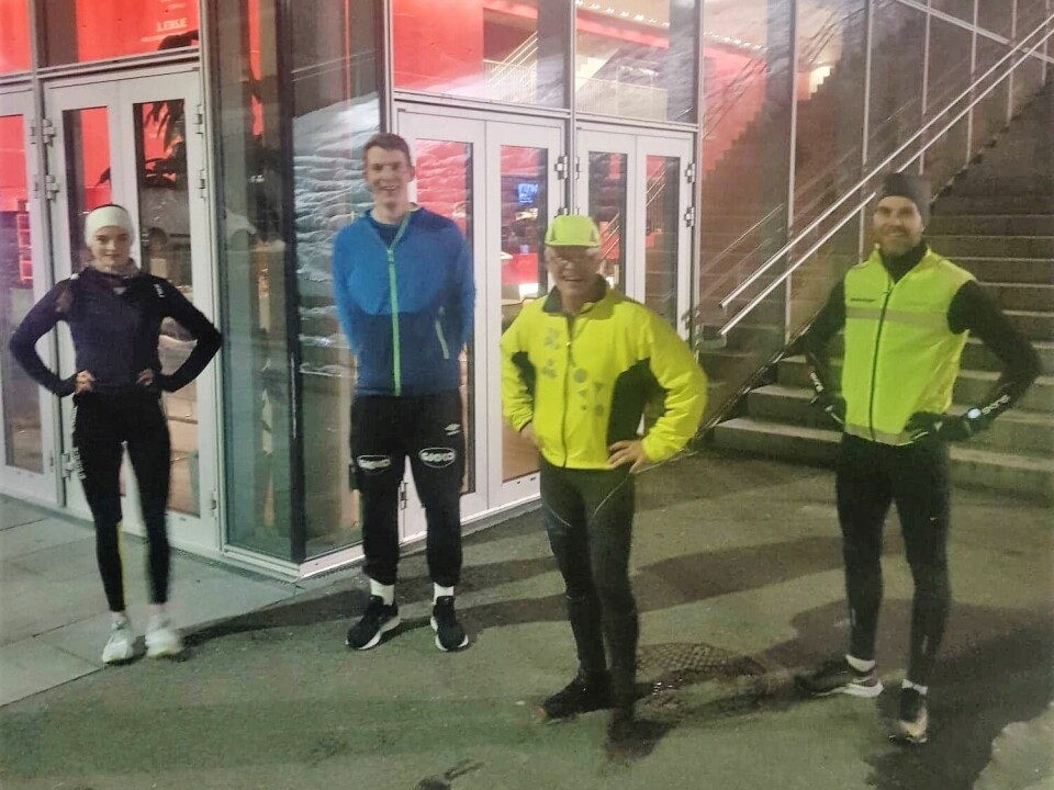 På trening hos Kondistreninga Molde f.v: Live Solheimdal, Lars Christian Evensen, Paul-Johan Undheim, Simen Krogseth Olsen. (Foto: André Hammerø Løseth) På trening hos Kondistreninga Molde f.v: Live Solheimdal, Lars Christian Evensen, Paul-Johan Undheim, Simen Krogseth Olsen. (Foto: André Hammerø Løseth)