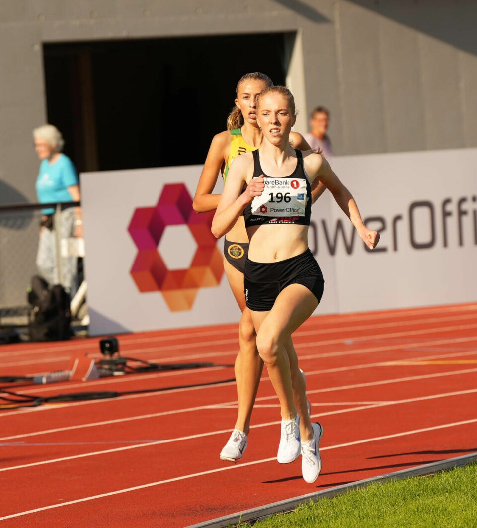 Wilma Anna Bekkemoen Torbiörnsson var favoritt og innfridde på 1500 meteren 1500m-jenter-U20-Andrea-Nygaard-vie.jpg