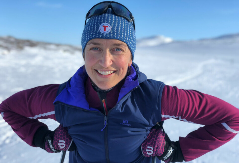 Ingerid Stenvold var aktiv skiløper i sin ungdom og har gull fra junior-NM på merittlista. Ryggproblemer gjorde at hun måtte legge opp, men også som 44-åring liker hun å komme seg ut på ski. (Foto: privat) Ingerid Stenvold var aktiv skiløper i sin ungdom og har gull fra junior-NM på merittlista. Ryggproblemer gjorde at hun måtte legge opp, men også som 44-åring liker hun å komme seg ut på ski. (Foto: privat)