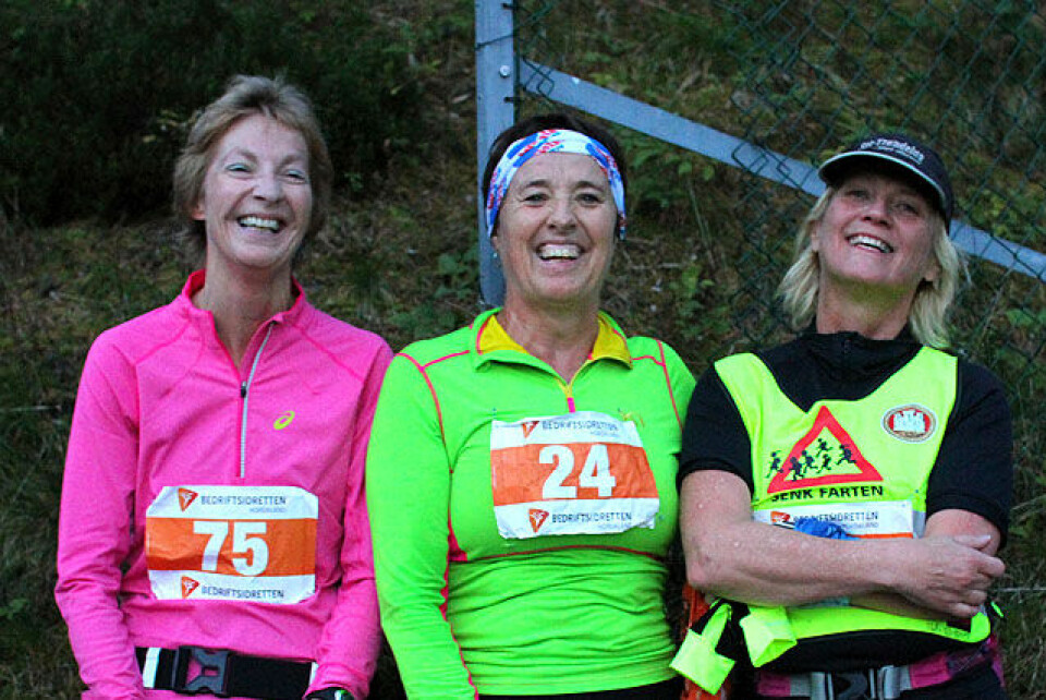 Gunvor Gjøstein, Bjørg Fagnastøl og Elin Johanne Kaasa kan slappe av etter et en hard runde rundt Tennebekktjørna. Gunvor Gjøstein, Bjørg Fagnastøl og Elin Johanne Kaasa kan slappe av etter et en hard runde rundt Tennebekktjørna.