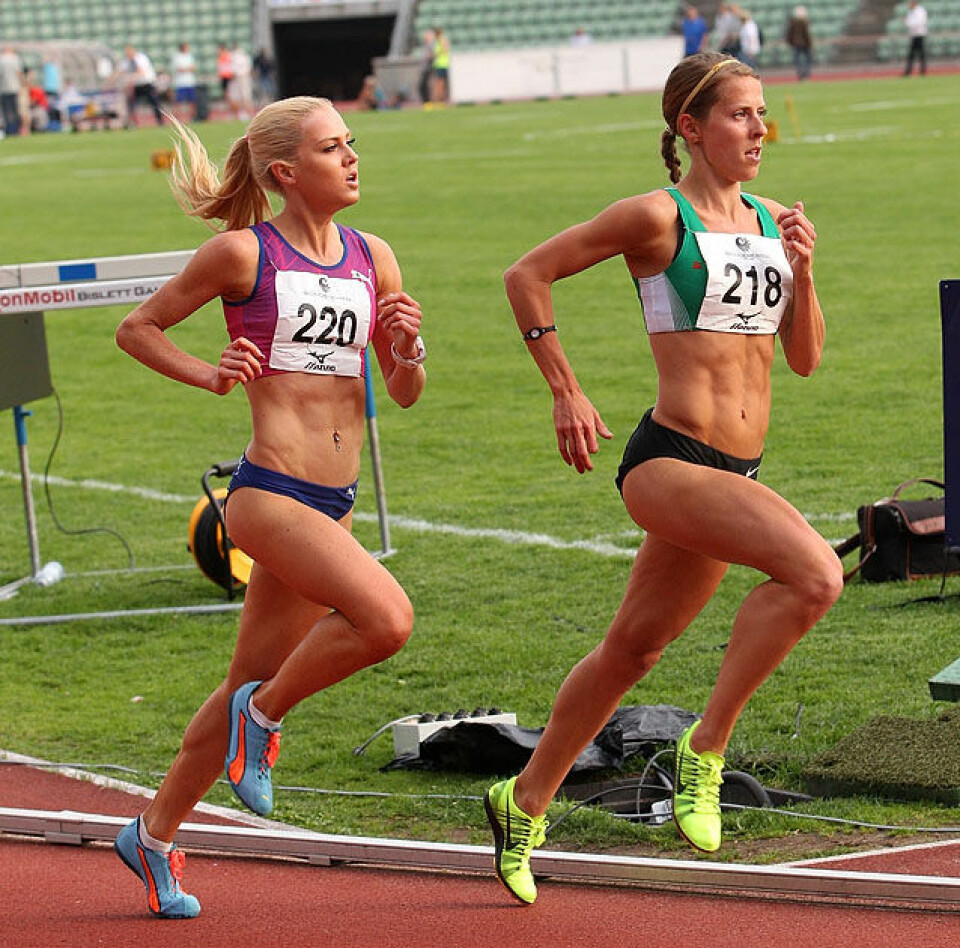 Åpningsstevne Bislett: Vedvik nordisk mester på 10 000 m 3000m_damer_Fougberg_Engeset_A20G3360.jpg