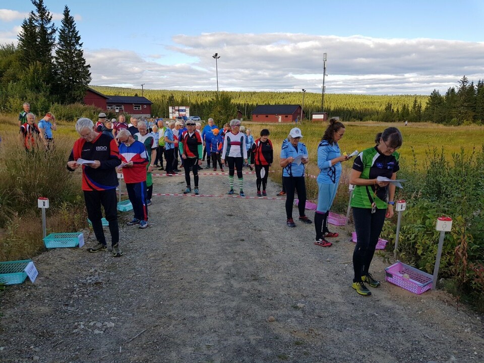 Klare til start for nok et bedrifts-o-løp på Gåsbu. Klare til start for nok et bedrifts-o-løp på Gåsbu.