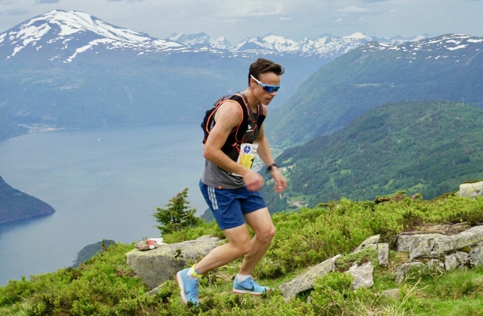 Johan Bugge liker seg godt på Mefjellet og har deltatt 12 ganger i motbakkeløpet. Foto: arrangør Johan Bugge liker seg godt på Mefjellet og har deltatt 12 ganger i motbakkeløpet. Foto: arrangør