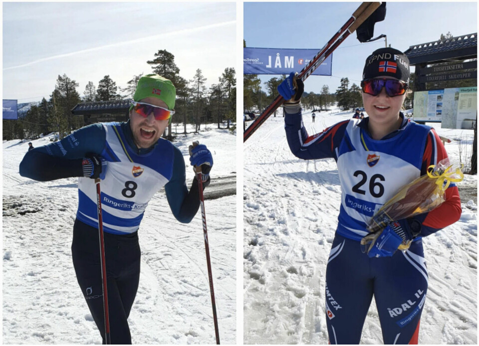Anders Engene Bjåland satte ny løyperekord og vant herreklassen. Frida Bjerke Aabel vant kvinneklassen. (Foto: Gunhild Groseth Krangnes) Anders Engene Bjåland satte ny løyperekord og vant herreklassen. Frida Bjerke Aabel vant kvinneklassen. (Foto: Gunhild Groseth Krangnes)