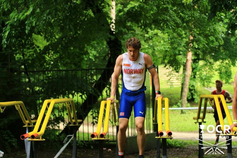 To norske bronsemedaljer i EM i OCR-hinderløp Kristoffer A dip EM (ikke red).jpg