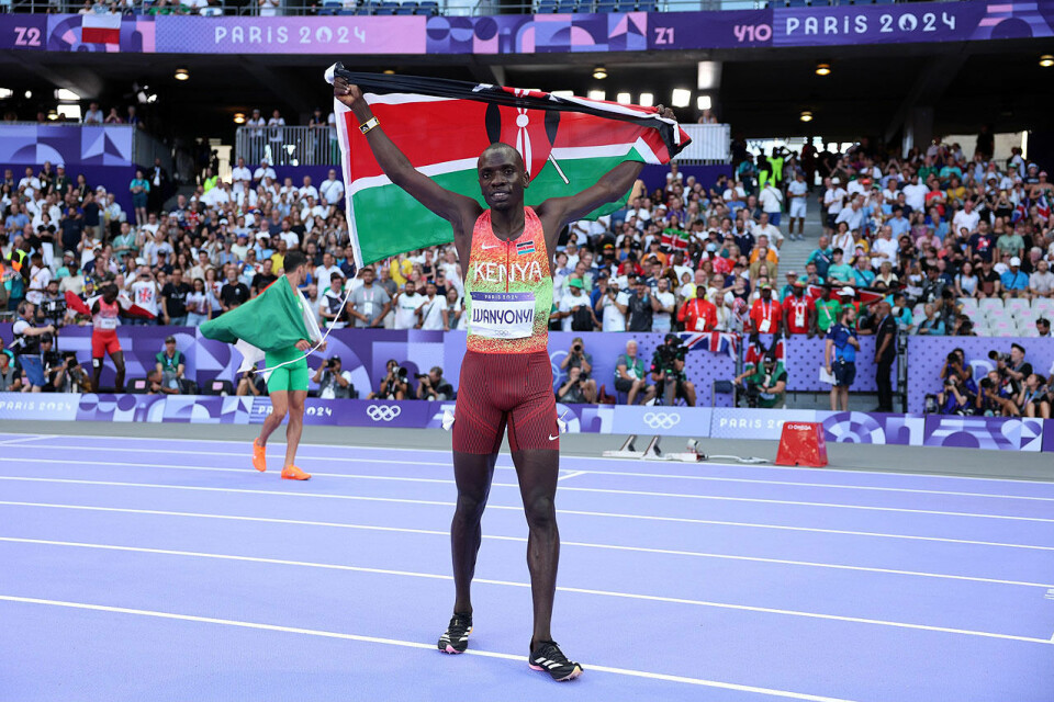 Kenyanske Emmanuel Wanyonyi tok OL-gullet på 800 meter i et knallsterkt finalefelt Emmanuel Wanyonyi_2_foto_World Athletics.jpg