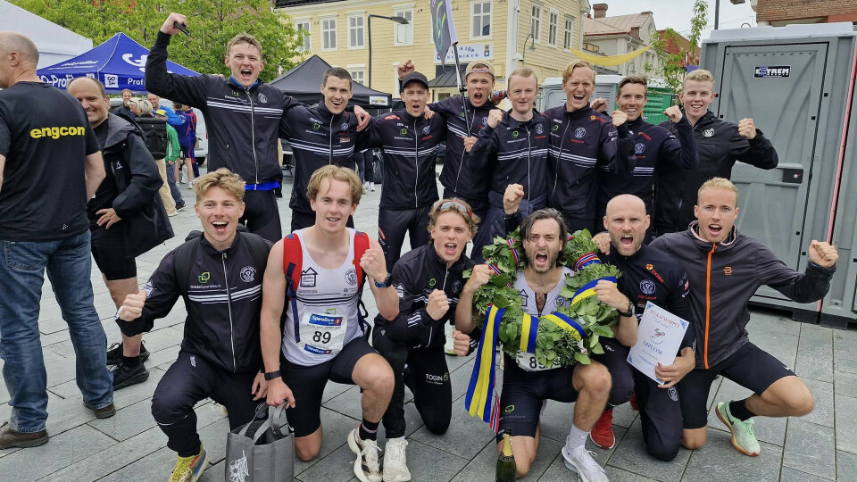 Vinnerlaget fra Svorkmo/NOI kan juble over seieren vel fremme i Östersund. (Foto fra arrangørens FB-side) Vinnerlaget fra Svorkmo/NOI kan juble over seieren vel fremme i Östersund. (Foto fra arrangørens FB-side)