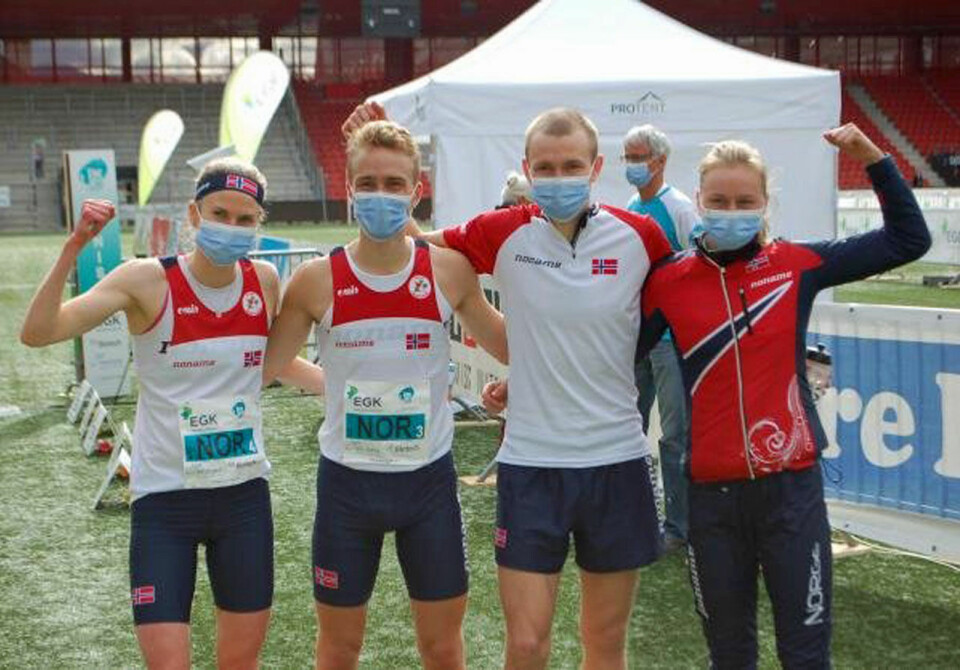Bronse til Norge på stafetten i EM sprintorientering em_sprintstafett