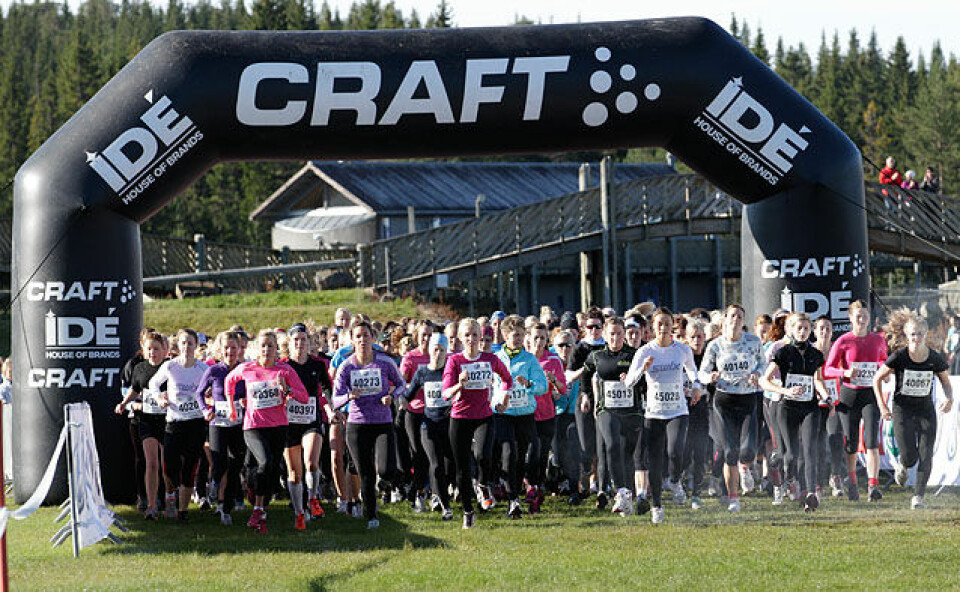 Høy stemning i målområdet!