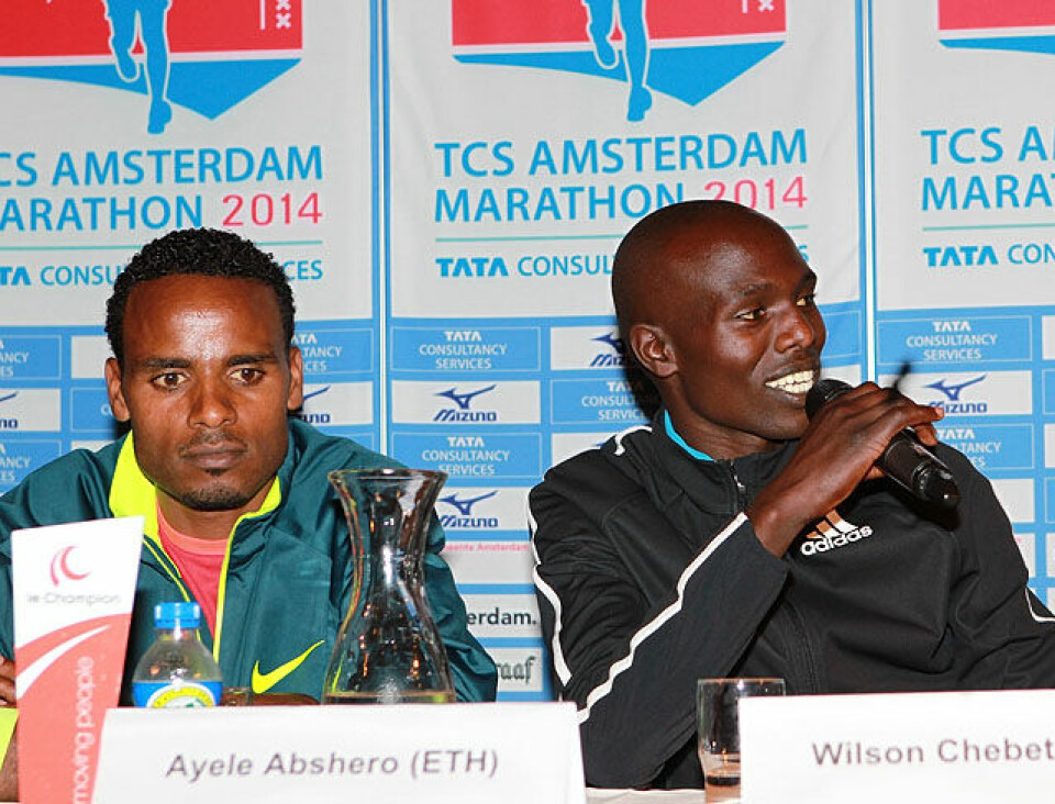 659 norske løper Amsterdam Maraton søndag Wilson_Chebet_ og_Ayele_Abshero_A20G1168.jpg