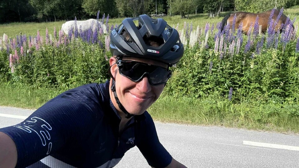 Jarle Marvik brukte ikke opp alle (heste)kreftene her i søndagens everesting siden han hadde noen igjen til å toppe Kongsvingerkarusellen søndag. (Foto: privat) Jarle Marvik brukte ikke opp alle (heste)kreftene her i søndagens everesting siden han hadde noen igjen til å toppe Kongsvingerkarusellen søndag. (Foto: privat)