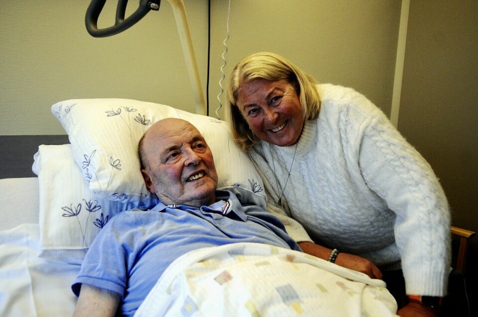Kjell Leira og kona Grete Leira (f. Skarbøvik). Foto Jarle Mordal kjell og grete leira, asp¯ya omsorgssenter , 10.04.24