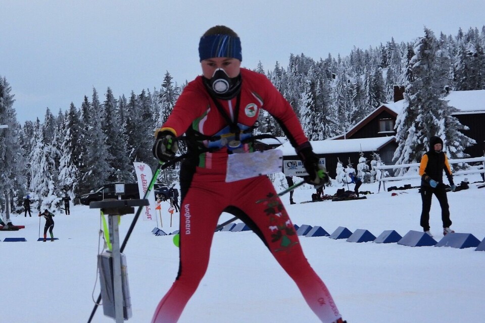 Kvåle og Sandberg best i ski-o åpning på Sjusjøen Frida Sandberg Säterbygdens OK vant D21.jpg