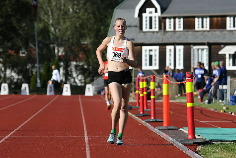 Maren Karlsen Bekkestad ble nummer 27 da 10000 m kappgang ble unnagjort i U20-VM. (Arkivfoto: Arne Dag Myking) Maren Karlsen Bekkestad ble nummer 27 da 10000 m kappgang ble unnagjort i U20-VM. (Arkivfoto: Arne Dag Myking)