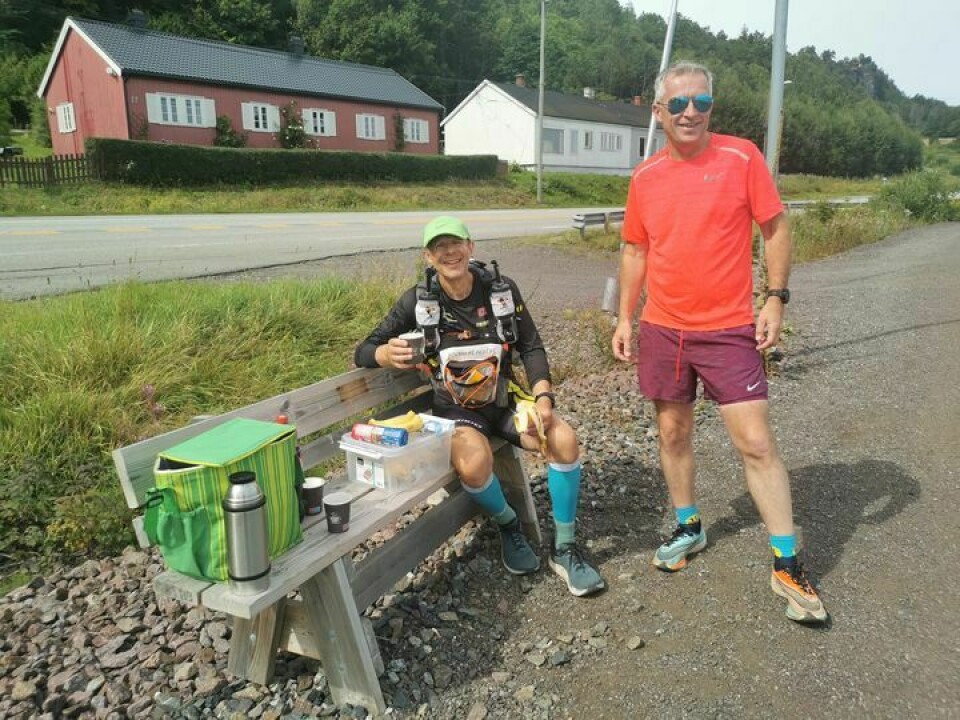 Line Caliskaner imponerte mest i siste utgave av Oslofjorden Rundt Petter V sammen med løpsleder Tomas, 155 km.jpg