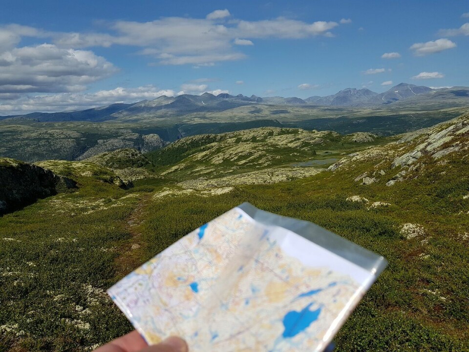 Bare å nyte utsikten i løypa. Bare å nyte utsikten i løypa.