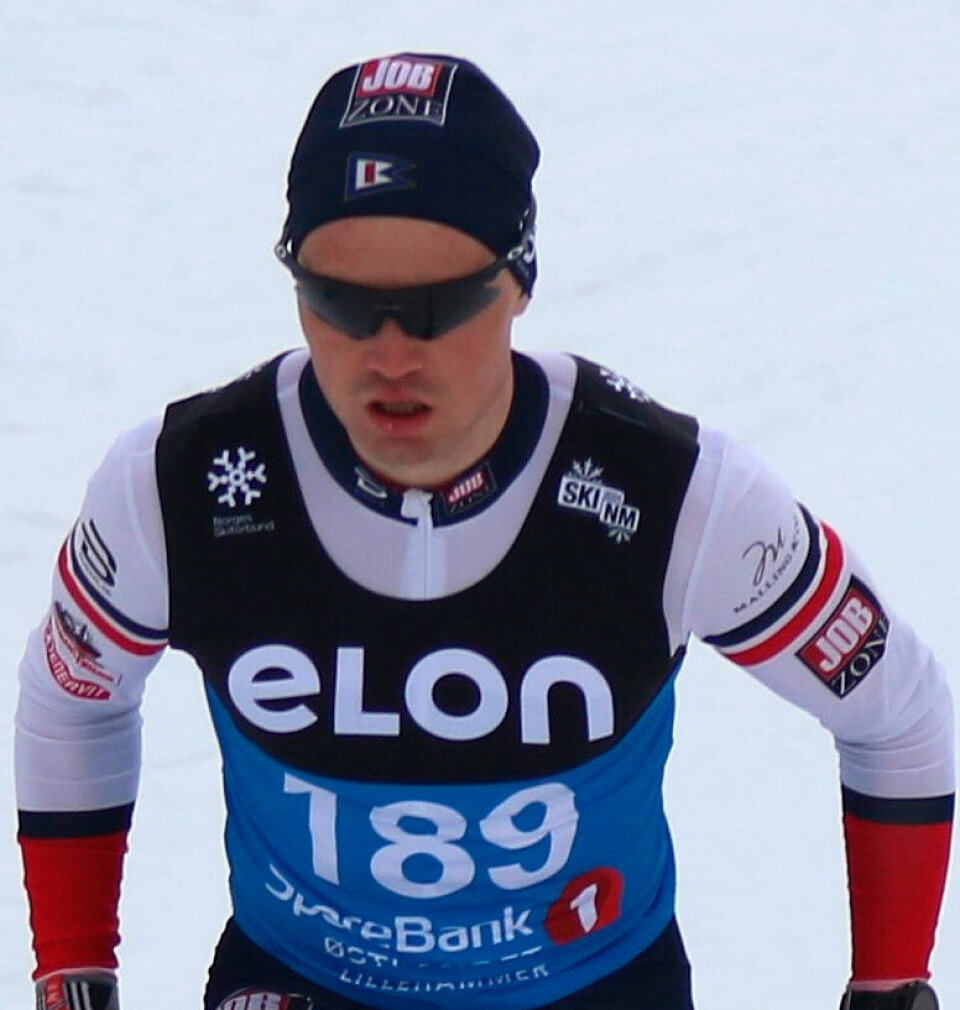 Selma Løchen Engdahl og Petter Myhr støtter hverandre i satsingen på hver sin idrett Petter-Myhr-fjes-NM-50-km-2024-foto-Rolf-Bakken.jpg