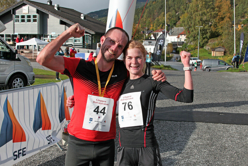 Klassevinner (M40-44) Sverre Hoggen og kvinnenes beste Anne-Marit Brautaset. (Foto: Vidar Nyhammer) Klassevinner (M40-44) Sverre Hoggen og kvinnenes beste Anne-Marit Brautaset. (Foto: Vidar Nyhammer)