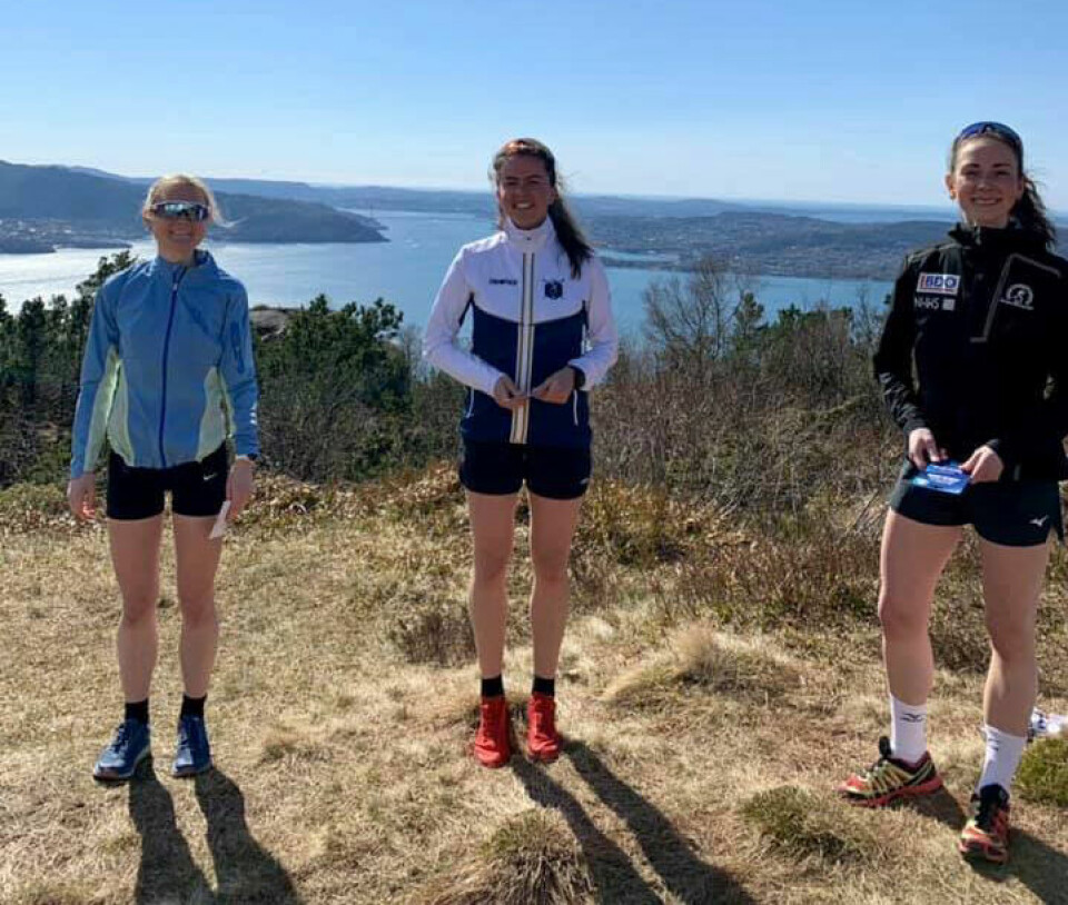 NHH-studentene arrangerte motbakkeløp til Sandvikshytten Pallen_kvinner.jpg