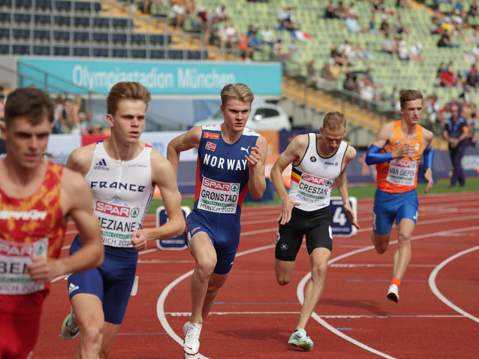 EM-debut: Tobias Grønstad har allerede vunnet NM senior to ganger på 800 m, men et EM er likevel noe helt annet. (Foto: Arne Dag Myking) EM-debut: Tobias Grønstad har allerede vunnet NM senior to ganger på 800 m, men et EM er likevel noe helt annet. (Foto: Arne Dag Myking)