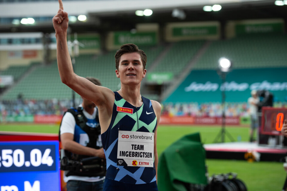Jakob Ingebrigtsen holder verdensklasse også på «bidistansen» 5000 m. Men hvor bra er det egentlig å løpe ei halv mil på 12 minutter og 48 sekunder? (Foto: Samuel Hafsahl) Jakob Ingebrigtsen holder verdensklasse også på «bidistansen» 5000 m. Men hvor bra er det egentlig å løpe ei halv mil på 12 minutter og 48 sekunder? (Foto: Samuel Hafsahl)