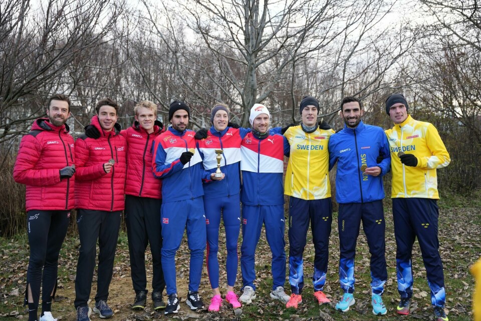 De norske herrene dominerte seniorløpet og kunne med det reise hjem med totalt tre medaljer og et fortjent gull i lagkonkurransen. (Foto: Einar Børve) De norske herrene dominerte seniorløpet og kunne med det reise hjem med totalt tre medaljer og et fortjent gull i lagkonkurransen. (Foto: Einar Børve)