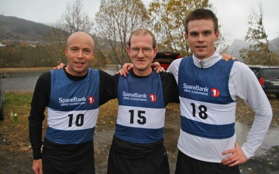 Tre første. Fra venstre Bjørn Ole Vassbotn, Are Uran og Anders Heggen. Foto Martin Hauge-Nilsen Tre første. Fra venstre Bjørn Ole Vassbotn, Are Uran og Anders Heggen. Foto Martin Hauge-Nilsen