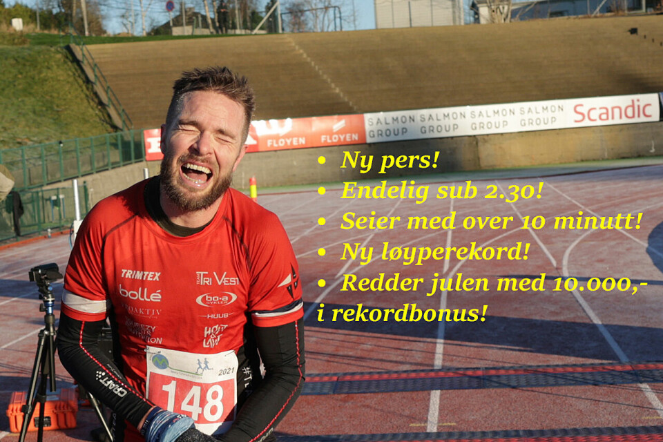 Tor-Aanen Kallekleiv kunne krysse av for mange personlige målsetninger etter seieren med løyperekord i Maratonkarusellen. (Foto: Arne Dag Myking) Tor-Aanen Kallekleiv kunne krysse av for mange personlige målsetninger etter seieren med løyperekord i Maratonkarusellen. (Foto: Arne Dag Myking)